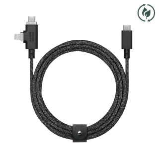 Belt Cable Duo Pro 240W (USB-C to USB-C & Lightning) | Cosmos